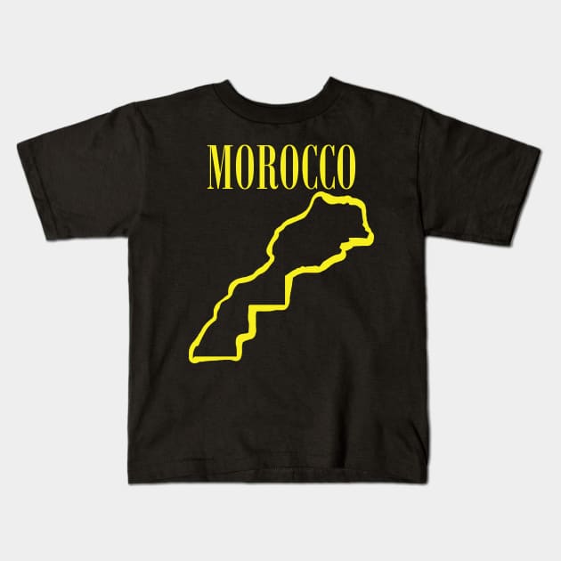 Vibrant Morocco Africa: Unleash Your 90s Grunge Spirit! Kids T-Shirt by pelagio